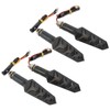 4Pcs Motorcycle LED Turn Signals Daytime Running Lights Blinker Front