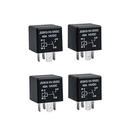 YiePhiot 4 Pack Car Relay 4 Pin 12V 40 Amp Model No : JD2912-1H-12VDC 40A 14VDC, Car Relay Switch Auto Switches & Starters