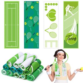 FuWeave 12 Pack Soft Tennis Cooling Towel Bulk Ice Towel Sweat Towels 40 x 12 Inch for Gym Rags Summer Gifts for Biking Hiking Running Sports Yoga Golf Workout