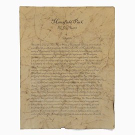 Mansfield Park - Hand Antiqued First Page Reproduction