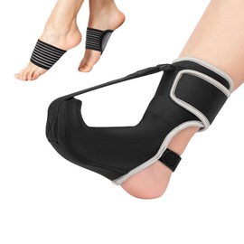 Cosmeria Fersensporn Und Plantarfasziitis Bandage, Orthopädische Socken Mit Nachtschiene, Druckstimulationsgerät Bei Fersenschmerzen Für Nachts