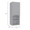 ZJMTOCYU Stylish and Functional Mila Bathroom Cabinet with Multiple Shelves,