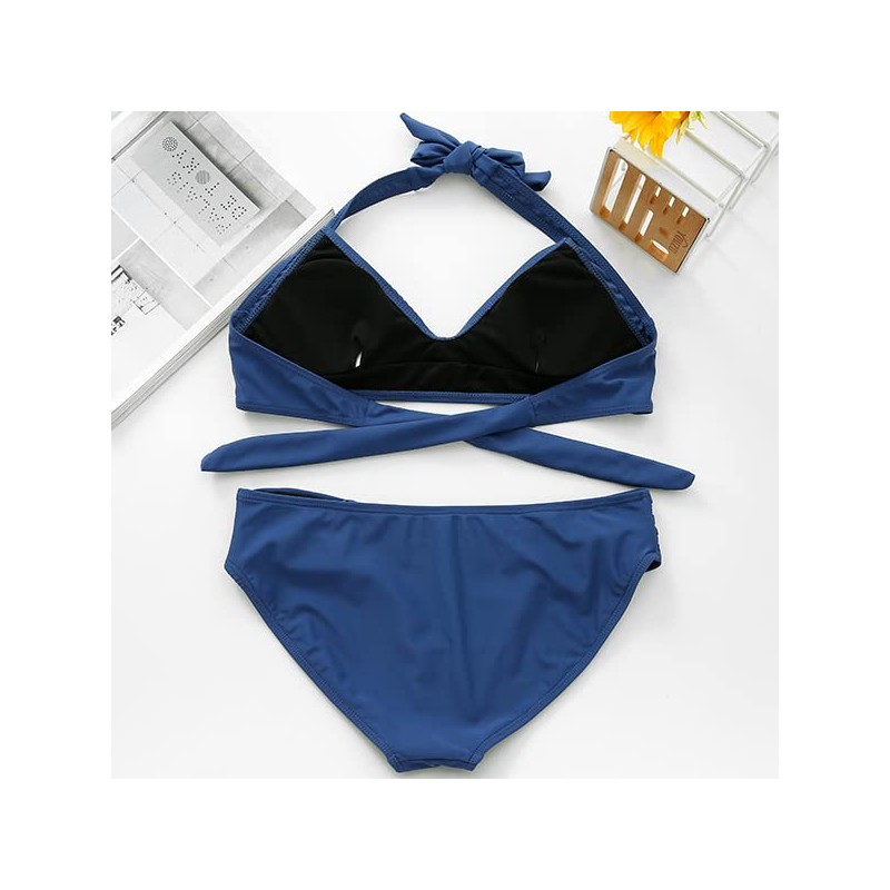 Conjunto de bikini para mujer, traje de baño de dos