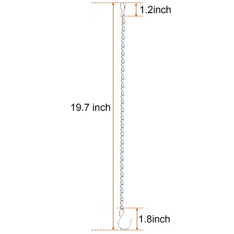 Outus Hanging Chain for Hanging Bird Feeders, Birdbaths, Planters and