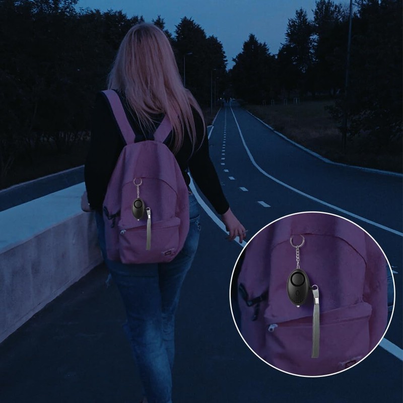 flintronic Personal Alarm 140 dB, Self Defense Alarm with LED