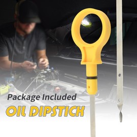 Hoypeyfiy ZJ01-10-450A Engine Oil Dipstick, Engine Oil Fluid Level Dipstick Replacement for Mazda 2 Sport Touring 1.5L L4 Gas 2011 2012 2013 2014, Replaces ZJ01-10-450A