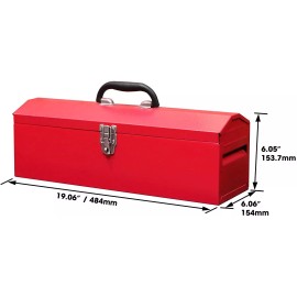 Torin BIG REDTorin 19" Hip Roof Style Portable Steel Tool Box, Red,TB101