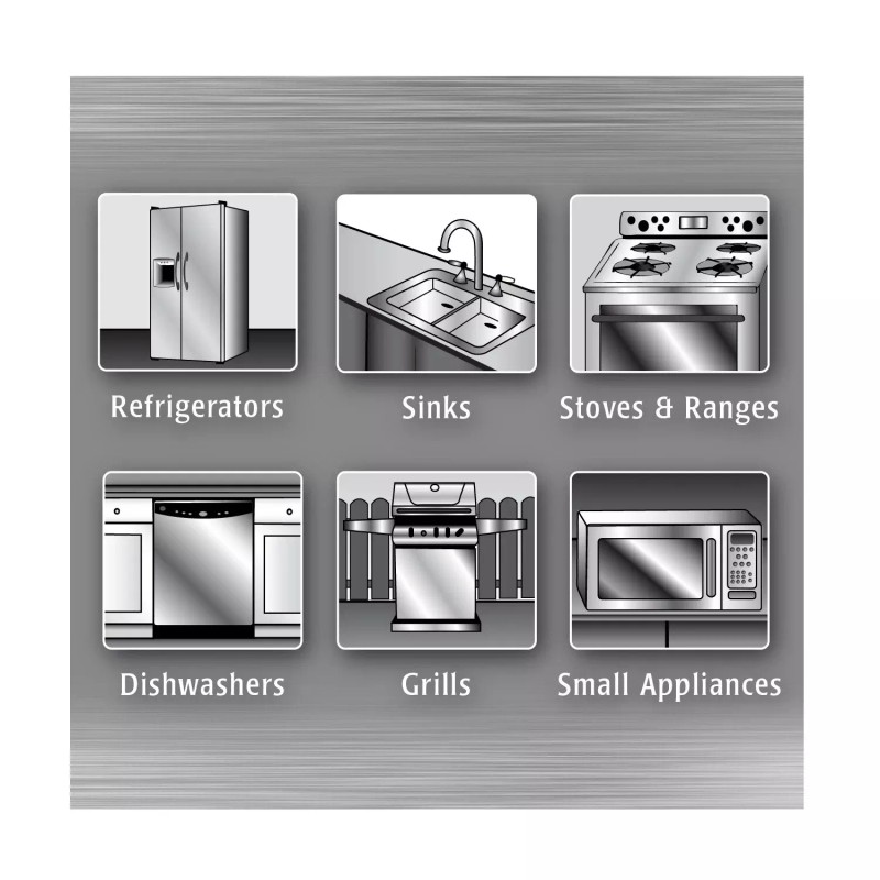 Kitchen Weiman #1 Stainless Steel Kitchen and Home Appliance Cleaner
