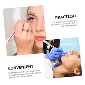 OATIPHO 10pcs Skin Marking Pens for Tattoo Positioning Tips for Accurate Lines for Eyebrow Tattooing and Lip Bleaching Durable Skin Markers