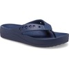 Crocs Women's Baya Platform Flip Sandal, Navy, 7