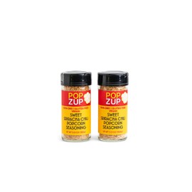 Popzup Popcorn Seasonings 2 Pack - Pure & Simple Ingredients, Non-GMO and Gluten-Free (Sweet Sriracha Chili)