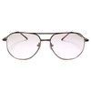 Oversized Square Gunmetal Old School 80s Bifocal Reader 3.75 Reading