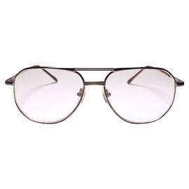 Oversized Square Gunmetal Old School 80s Bifocal Reader 3.75 Reading Glasses