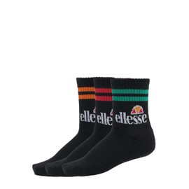 Ellesse Men's Pullo Socks (Pack of 3), Black, 9-11.5