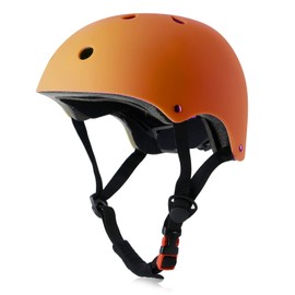 OUWOER Kids Bike Helmet, Adjustable and Multi-Sport, from Toddler to Youth, 3 Sizes (Orange)