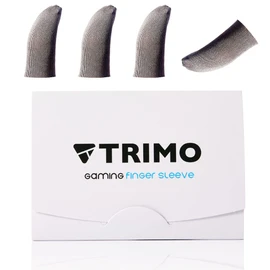TRIMO 指サック ゲーム用 銀繊維 極薄型 0.3mm 4個入り【沖縄eSports協会監修】スマホゲーム 荒野行動 PUBG CoD 音ゲー 各種スマホゲーム