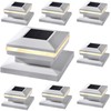 Dynaming 8 Pack Solar Post Lights, Outdoor Decorative Posts Cap