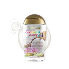 OGX Coconut Miracle Oil Extra Strength Penetrating Oil Moisturising Hair Oil for Dry, Damaged and Brittle Hair, 100 ml