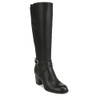 Naturalizer SOUL Womens Triya Block Heel Tall Boot Black Smooth