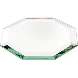 Plymor Octagon 5mm Beveled Glass Mirror, 4 inch x 4 inch (Pack of 6)