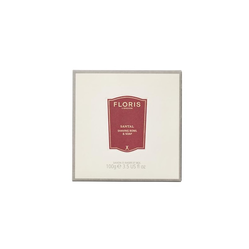 Santal Shaving Soap in a Wooden Bowl 100g
