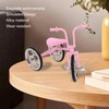 Pink Look Toy Tricycle Model Simulated Design Tricycle Ornament Wear