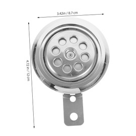 FELTECHELECTR Motorbike Horn Motorcycle Accessory Lightweight Durable Metal Horn for Sound Performance for Motorcycles Scooters and Atvs