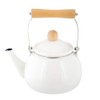 Bestco Enamel Kettle, 1.8L, IH and Gas Stove Compatible, White,