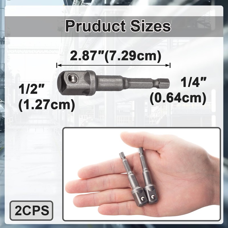 SmallCat 2 PCS 1/2 inch Impact Socket Adapter, Extension Adapter