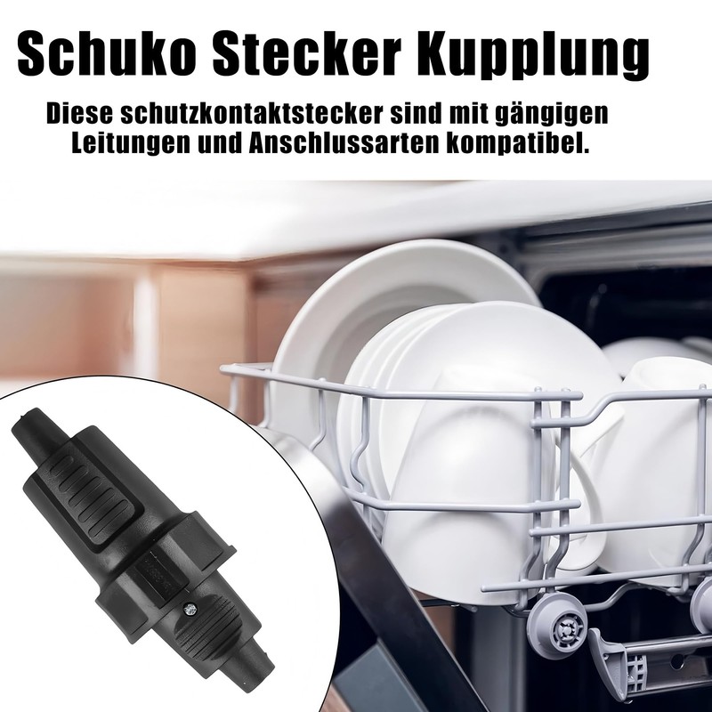 Schuko Plug Coupling: Schuko Plug Outdoor 250 V 16 A