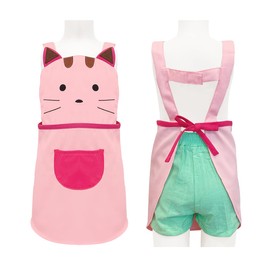 allydrew Cute Pink Kitty Children's Apron