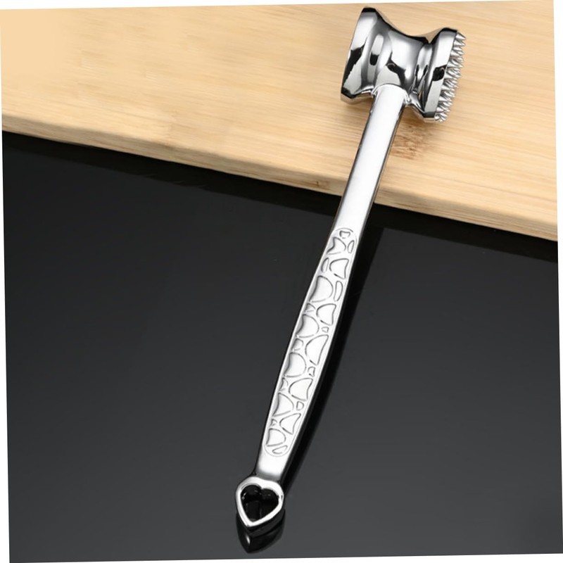 ABOOFAN Heart Shaped Multi-Use Meat Tenderizer Mallet Double-Sided Zinc Alloy