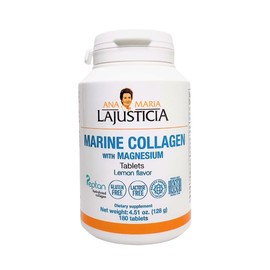 Ana Mara Lajusticia Ana Maria Lajusticia Marine Collagen with Magnesium (180 tabs), Kosher, Halal, Lactose Free, Gluten Free