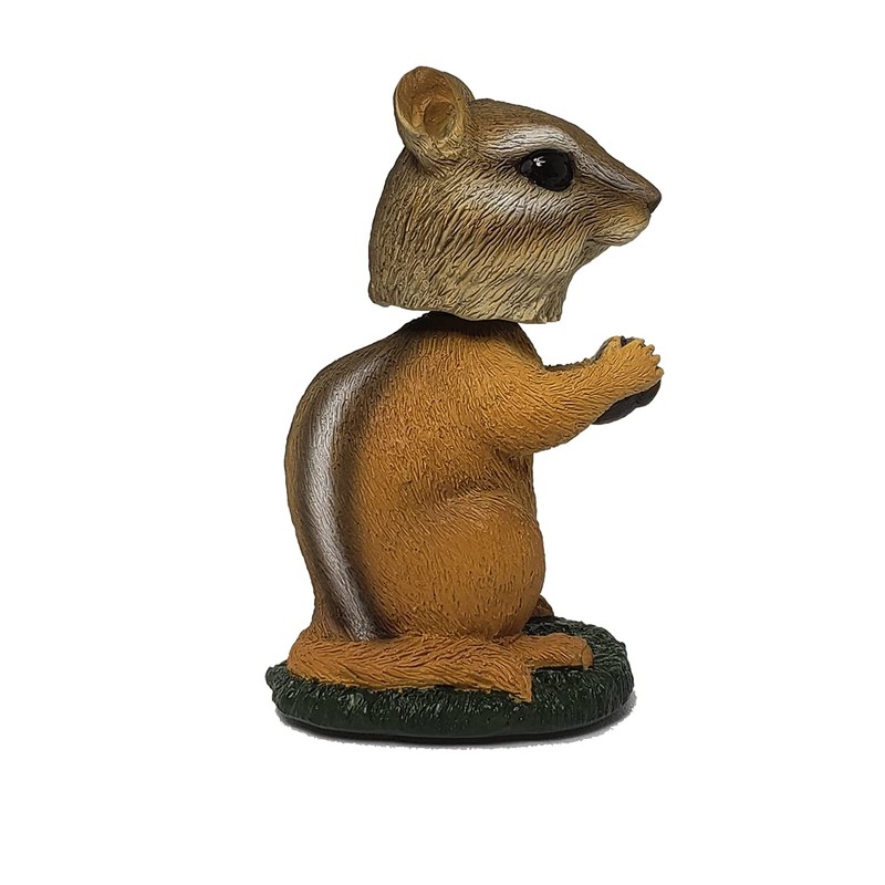 Animal Den Chipmunk Bobblehead Figure Statue Gift for Car Dashboard