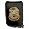 Detroit Police Recessed Badge and ID Neck Holder (Cutout PF187,