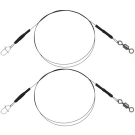 Spro Freestyle Titanium Leader 7X Spinning Leaders for Artificial Bait Fishing, Length/Diameter/Load Capacity: 20 cm/0.30 mm/8 kg