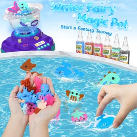 snookids Magic Water Elf Kit for Children - 6 Colours Aqua Gelz Set & 10 Shapes & Water Fairy Magic Pot Kit - Children's Arts & Crafts Water Elf DIY 3D Magic Water Gel Toy