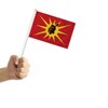 10 PCS Mohawk Nation Handheld Flag,Canadian Indigeous Native Decor Hand