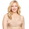 Glamorise Full Figure Plus Size MagicLift Front-Closure Support Bra Wirefree
