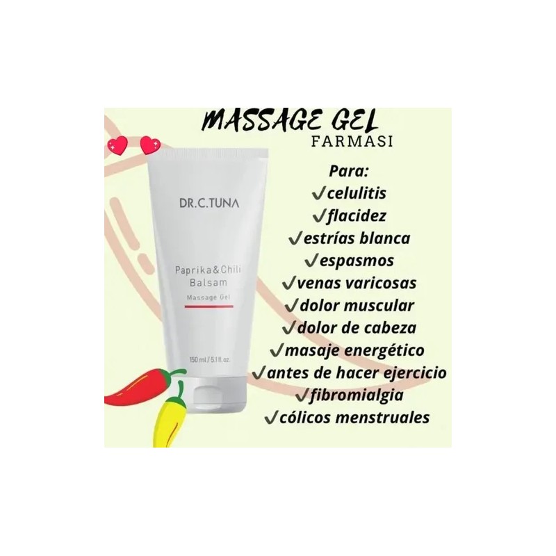 Gel Masaje Paprika & Chile Flacidez Y Celulitis 2pz Farmasi