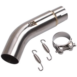 Unbranded For Suzuki GSR750 GSX-S750 BK750 Mid Exhaust Link Pipe Slip On 51mm Muffler Tips