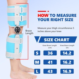 Tairibousy Kids Hinged Knee Brace Children Toddler Knee Immobilizer with Side Stabilizers Pediatric Medical ROM Post Op Knee Brace for Knee Pain Arthritis ACL PCL MCL Meniscus Tear Injuries (Small)