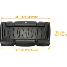 KUAFU 59" x 29" Top Roof Compatible with 2004-2013 Yamaha Rhino YXR450/600/700 2008-2013 Kawasaki KRF750 Teryx Replacement for V000055-11056Q Hard Top Canopy Ceiling Shade Black