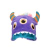 Mountain Warehouse Monster Stripe Kids Hat Purple One Size