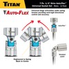 Titan 66840 7-Piece 1/4-Inch Drive Metric Auto Flex Universal Socket