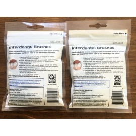 EQUATE 2 Pack of Equate Interdental Brushes for Wide Spaces, 20 Count each. New Look