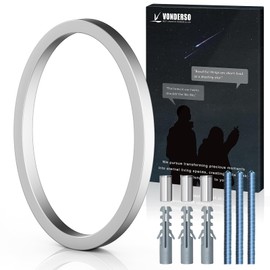 VONDERSO 5 Inch Floating House Numbers and Letters for Outside,Silver Metal Modern Outdoor Address Sign for Yard Street and Mailbox, Zinc Alloy Solid Address Numbers and Letters,number 0