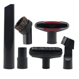 6 Pack Universal Shop Vacuum Cleaner Attachments Brushes for Shop Vac Replacement Accessories 31mm to 35mm Hose Adapter