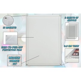 MALKO Silver Age & Early Bronze Comic Book Acrylic Slab Display Case - Magnetic Showcase - 2 Pack