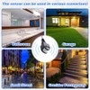 Aqevn 3pcs Black Motion Detector Motion Sensor Light Switch Outdoor